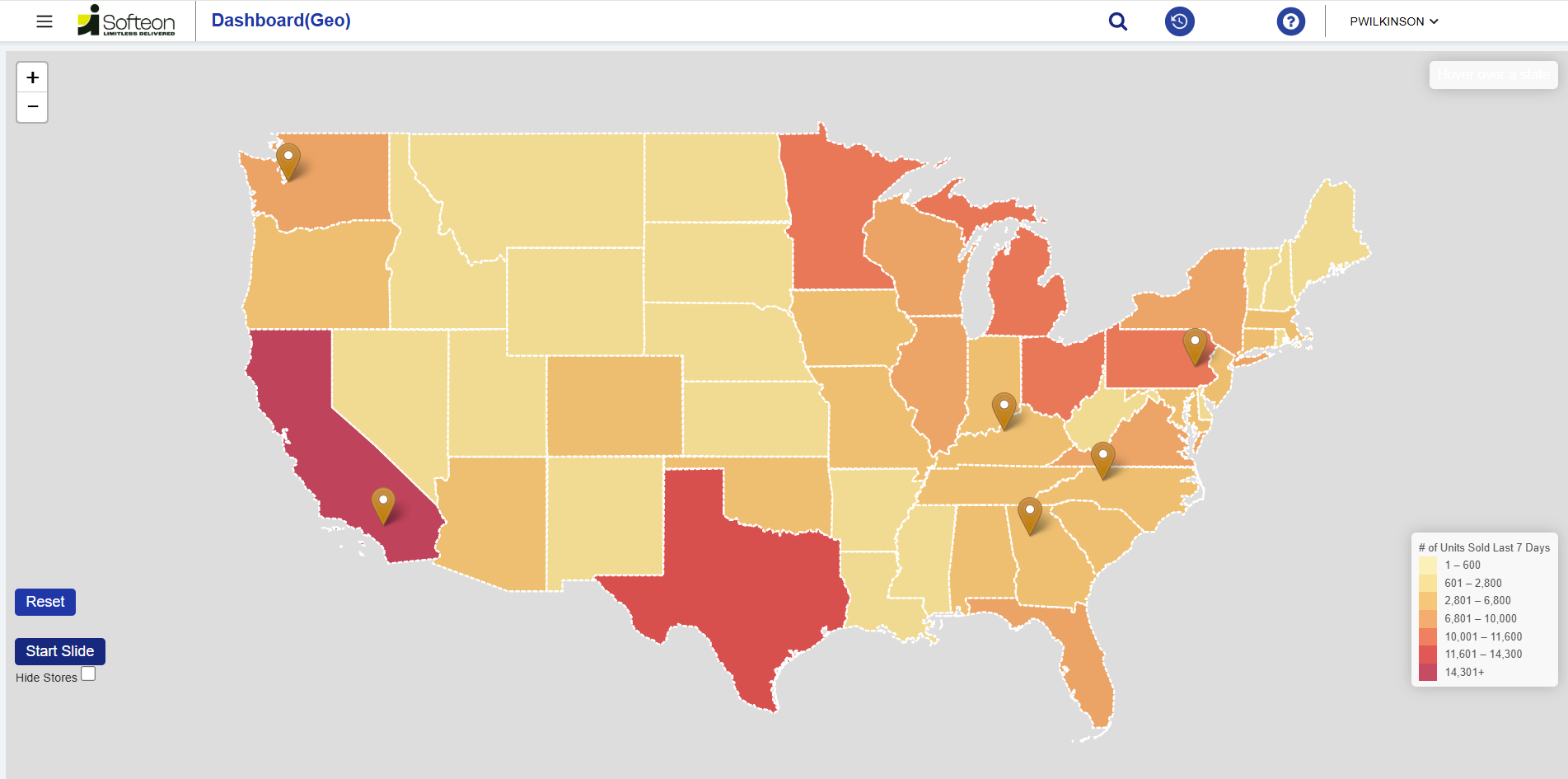screenshot of Softeon Distributed Order Management (DOM)